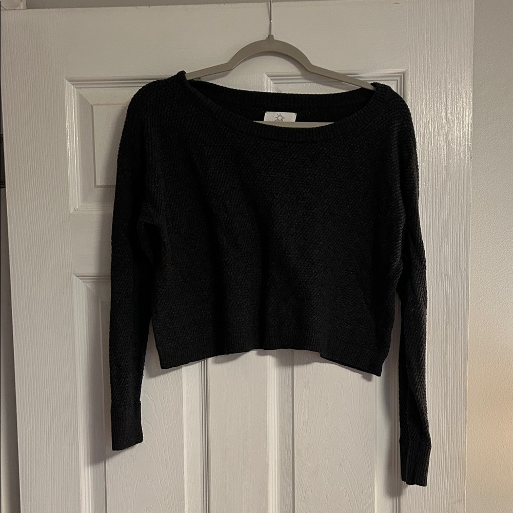 aerie OFFLINE Black Knit Top